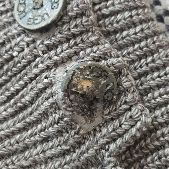 UGG Cardi Knit Ankle Boots, Size 2, Damaged But Good Condition, Stylish! - Picture 6 of 8